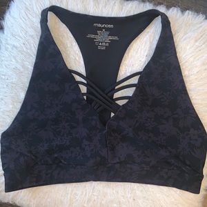 Criss cross sports bra